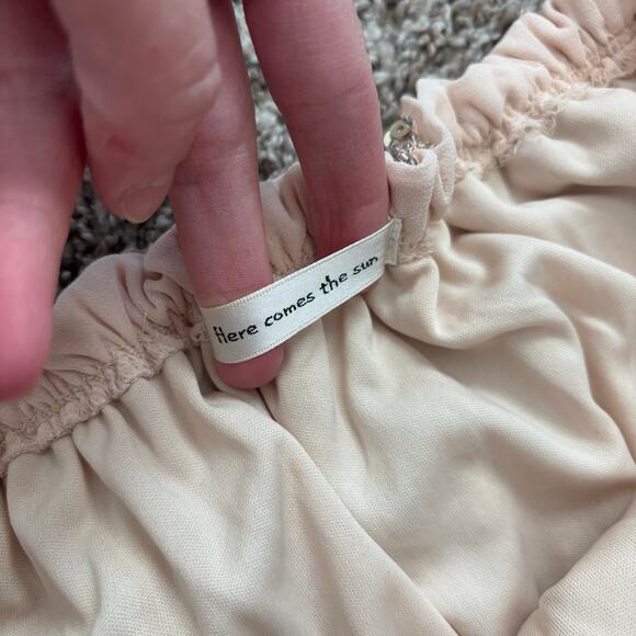 Pink Sequined Off the Shoulder Romper Sabrina Carpenter Taylor Swift Sparkly S - Picture 9 of 11